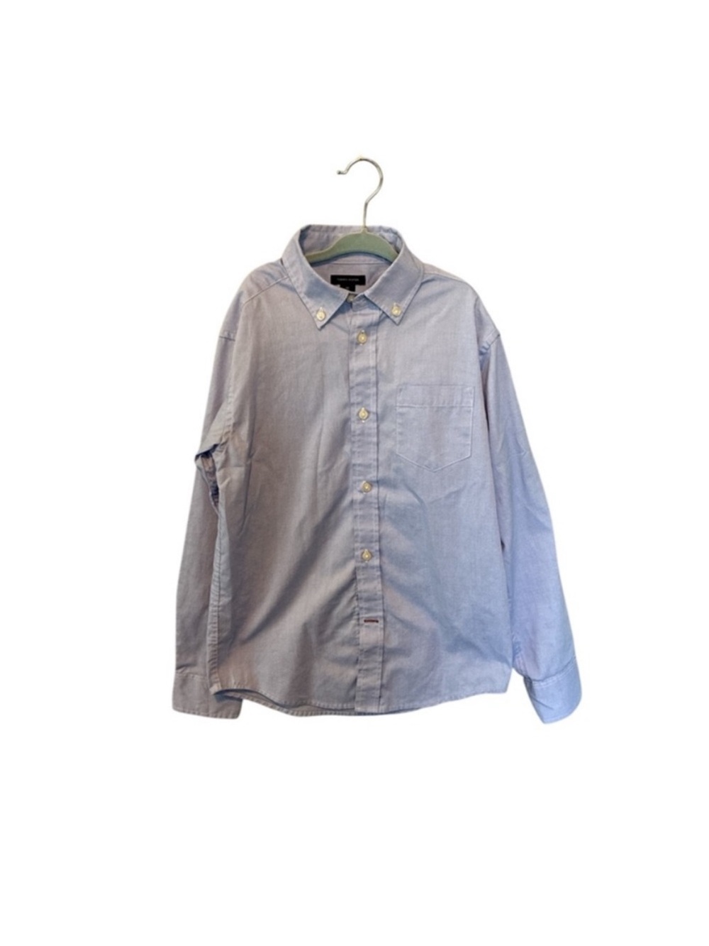 Tommy Hilfiger Boy’s Blue Button-Down Oxford Shirt Size 10